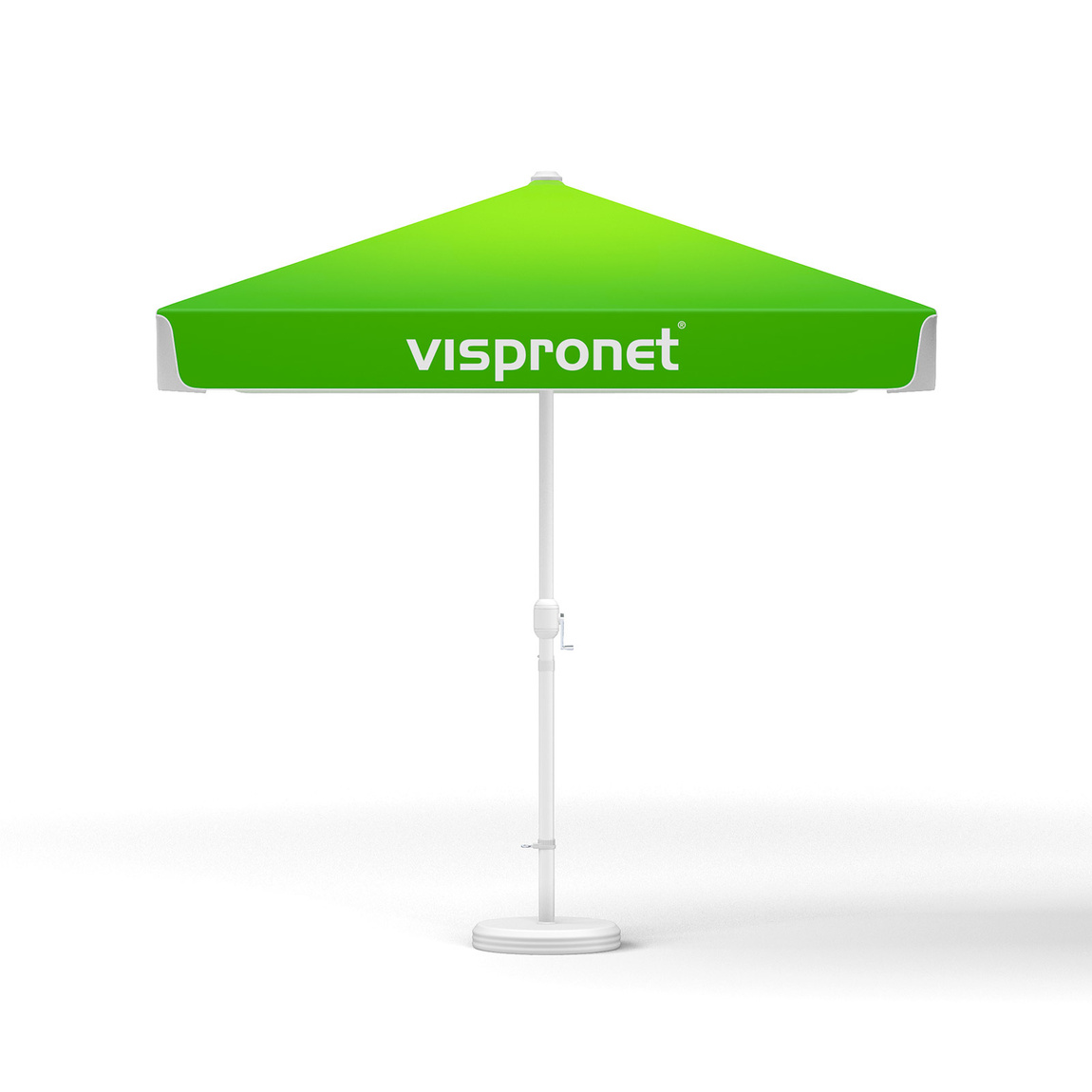 Small umbrellas with crank, square, 250 x 250 cm