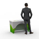 Floor-length table cover - Backside with cutout