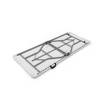 Folding table, collapsible frame, foldable tabletop