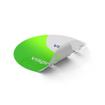 White ink behind colors: printed design is opaque, unprinted areas are transparent