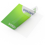 transparent film without white print: design translucent, unprinted areas transparent.
