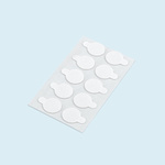 Transparent adhesive buffers ø 15 mm, set of 10