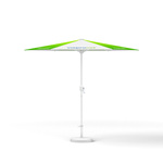 Small umbrella with crank ø 250 cm, without valance, white frame