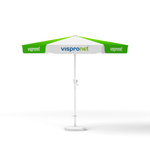 Small umbrella with crank ø 250 cm, white frame