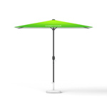 Small umbrellas with crank, square, without valance, 250 x 180 cm