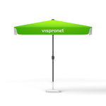 Small umbrellas with crank, square, 250 x 180 cm