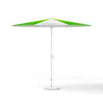 Small umbrella with crank ø 300 cm, without valance, white frame