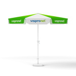 Small umbrella with crank ø 300 cm, white frame