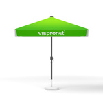 Small umbrellas with crank, square, 250 x 250 cm