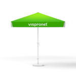 Small umbrellas with crank, square, 250 x 250 cm