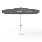 Sonnenschirm mit Logodruck, 300 x 300 cm, alle 4 Segmente mit 1 Motiv bedruckt