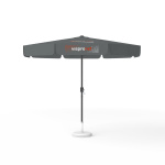 Parasol with logo print, Ø 300 cm, 4 segments printed with the same design