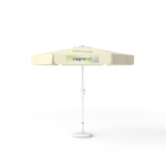 Parasol with logo print, Ø 250 cm, 3 segments printed