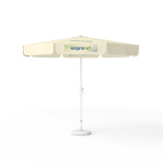Parasol with logo print, Ø 300 cm, 2 segments printed