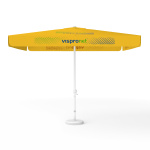 Sonnenschirm mit Logodruck, 300 x 300 cm, alle 4 Segmente mit 1 Motiv bedruckt