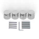 Clamp holder stainless steel ø 25 mm/15 mm, for panel thickness 2-5 mm