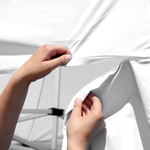 Tent walls selectable individually! Wall attachment with hook-and-loop tape on the valance