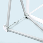 Promotion Counter with Hook-and-Loop Fastener, Scissor Grid System with Plastic Connectors