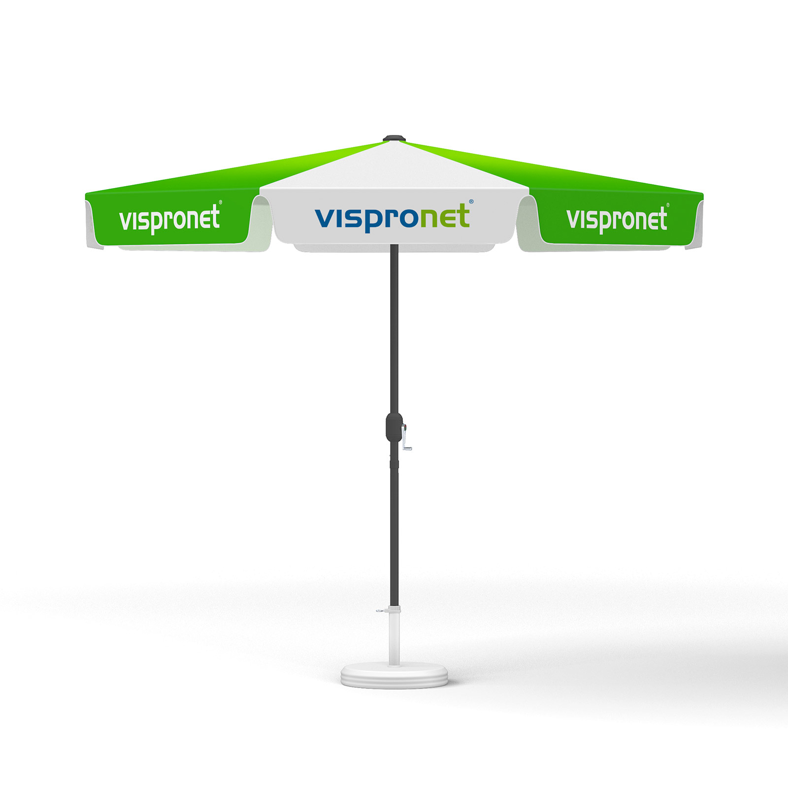 Small umbrella with crank ø 300 cm, frame anthracite