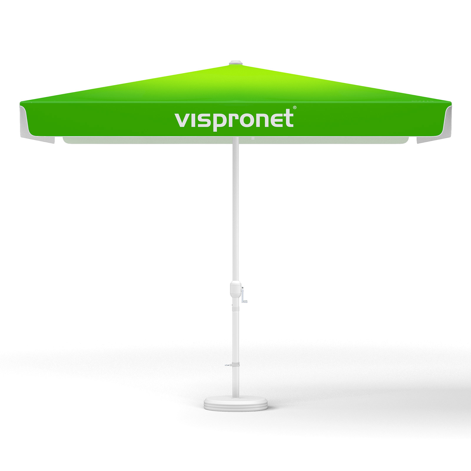 Small umbrellas with crank, square, 300 x 300 cm