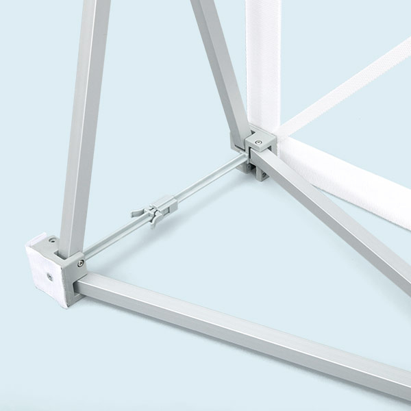 Promotion Counter with Hook-and-Loop Fastener, Scissor Grid System with Plastic Connectors
