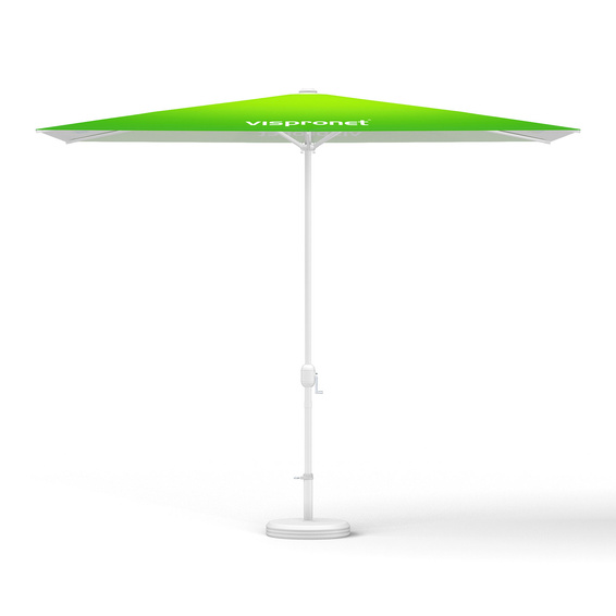Small umbrellas with crank, square, without valance, 300 x 200 cm
