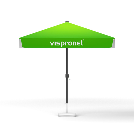 Small umbrellas with crank, square, 250 x 250 cm