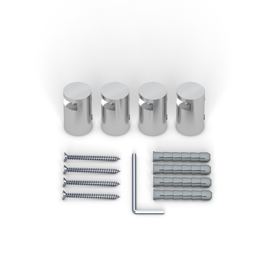 Stainless Steel Clamp Holder ø 15 mm/15 mm for Plate Thickness 2-5 mm