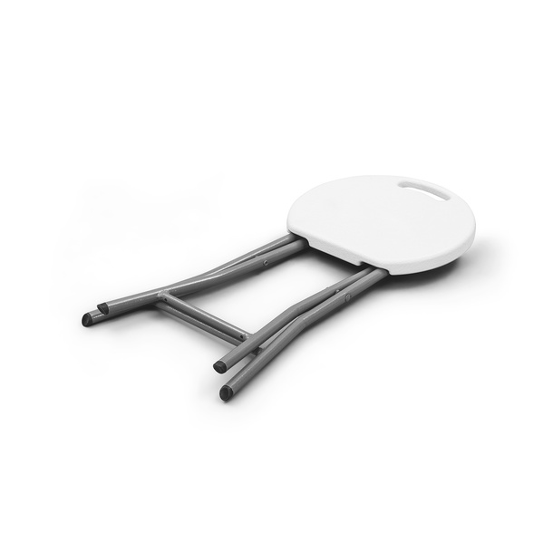 Folding stool: space-saving foldable design for transport and storage