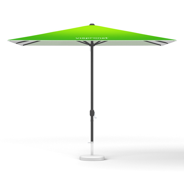 Small umbrellas with crank, square, without valance, 300 x 300 cm