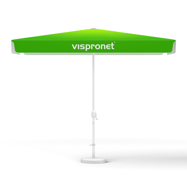 Small umbrellas with crank, square, 300 x 200 cm