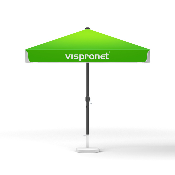 Small umbrellas with crank, square, 250 x 250 cm