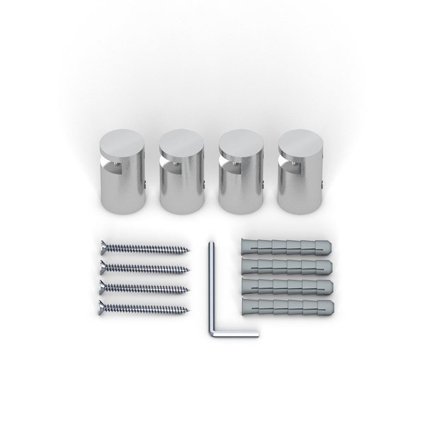 Stainless Steel Clamp Holder ø 15 mm/15 mm for Plate Thickness 2-5 mm