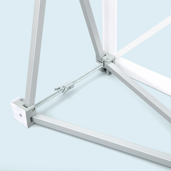 Promotion Counter with Hook-and-Loop Fastener, Scissor Grid System with Plastic Connectors