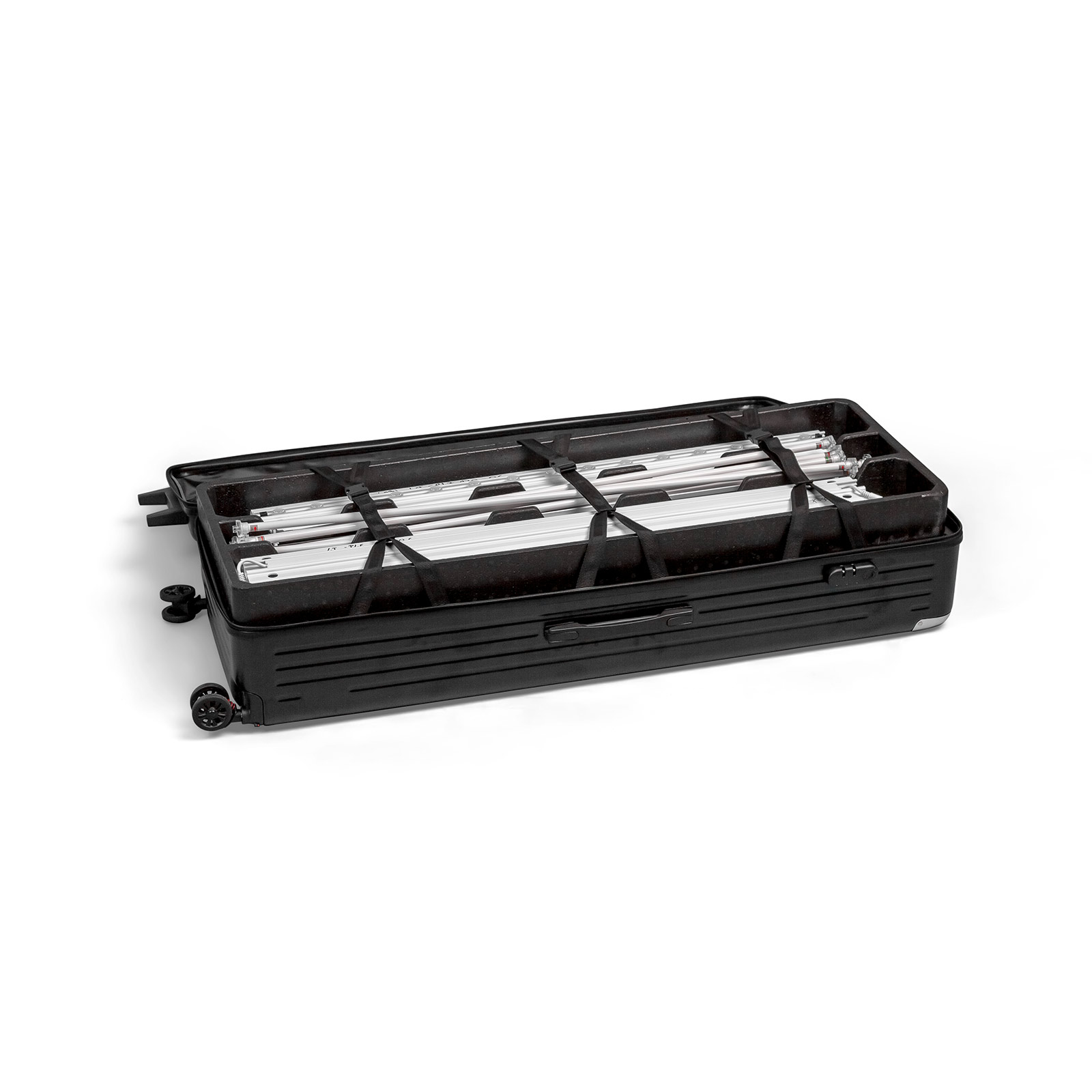 Flightcase Lightbox flex with practical separate compartments