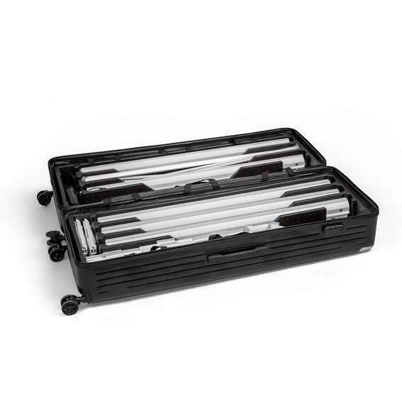 Flightcase Lightbox flex with practical separate compartments