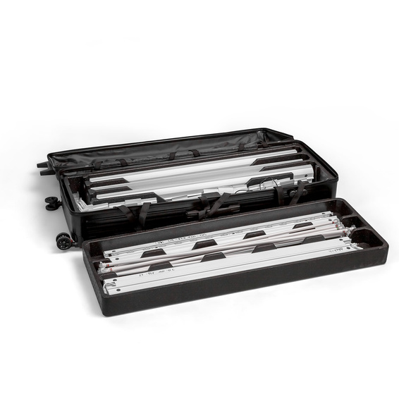 Flight case with well-designed internal layout