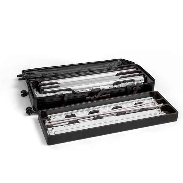 Flight case with well-designed internal layout