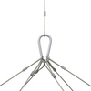 1-point suspension with high-quality stainless steel cables