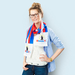 Fan scarf as a reminder of cultural events