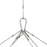 1-point suspension with high-quality stainless steel cables
