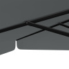 Parasol anthracite 300 x 300 cm – robust struts
