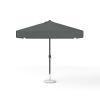 Square parasol, 250 × 250 cm, anthracite – with crank, plain colour