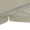 Parasol beige 250 x 250 cm – robust struts