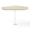 Square parasol 300 x 300 cm beige with crank, plain colour