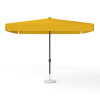 Square parasol 300 x 300 cm orange with crank, plain colour
