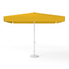 Square parasol 300 x 300 cm orange with crank, plain colour