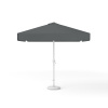 Square parasol, 250 × 250 cm, anthracite – with crank, plain colour