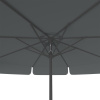 Parasol anthracite, ø 300 cm – bottom view