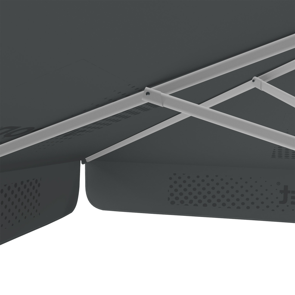 Sonnenschirm mit Logodruck, 250 x 250 cm, robuste Streben